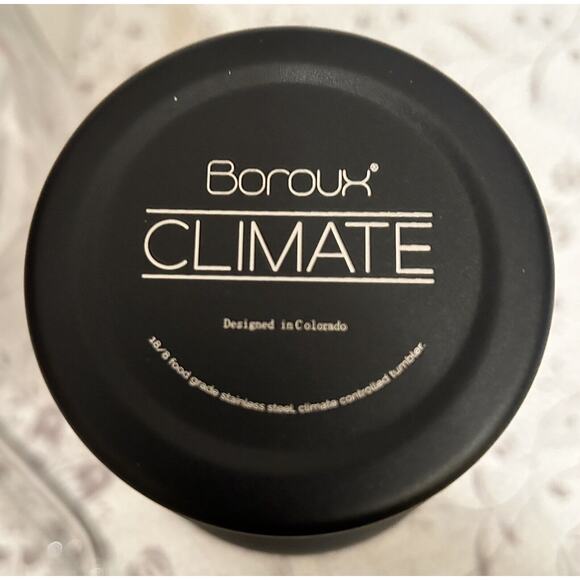 Boroux Climate 30oz Tumbler with Straw - Black - Stainless Steel - (NEW) - Picture 2 of 7